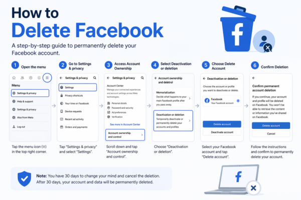 Passo a Passo: Como Excluir Facebook em 2026